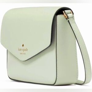 💚 NWT! Kate Spade Sadie Envelope Light Olive Crossbody